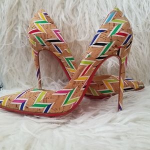 Christian Louboutin Cork Chevron So Kate